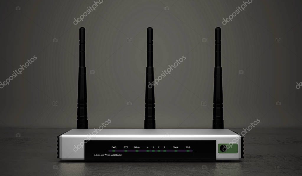 WLAN-Router und Laptop, die eine funktionierende Internetverbindung anzeigen.
